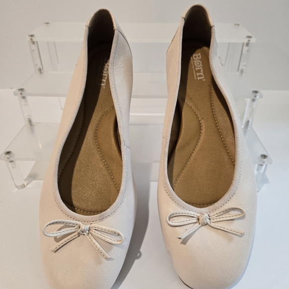 Born Cream Ballet Flats Shoes 9.5 - Picture 11 of 13